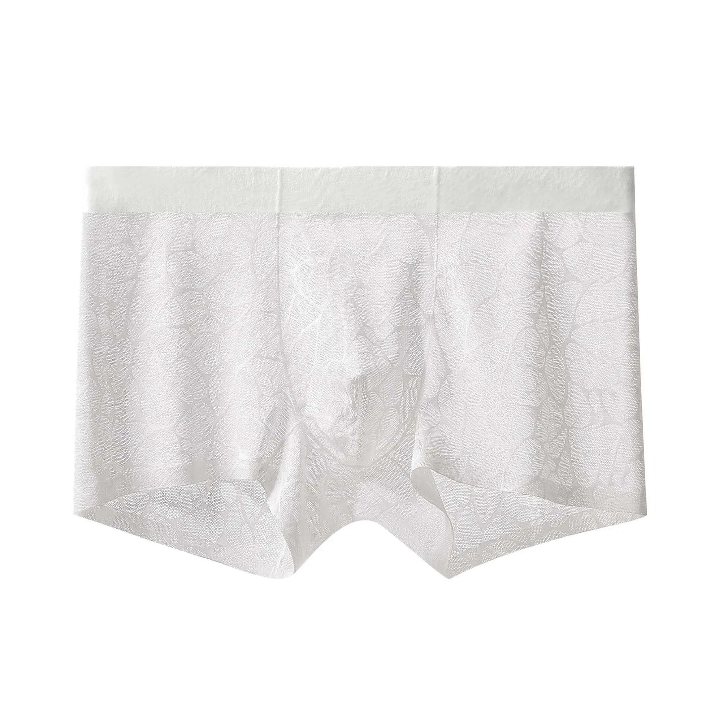 🏆45K+ SOLD 🔥2026 HOT SALE Husthings® Men's Leopard Lace Ice Silk Boxer Briefs