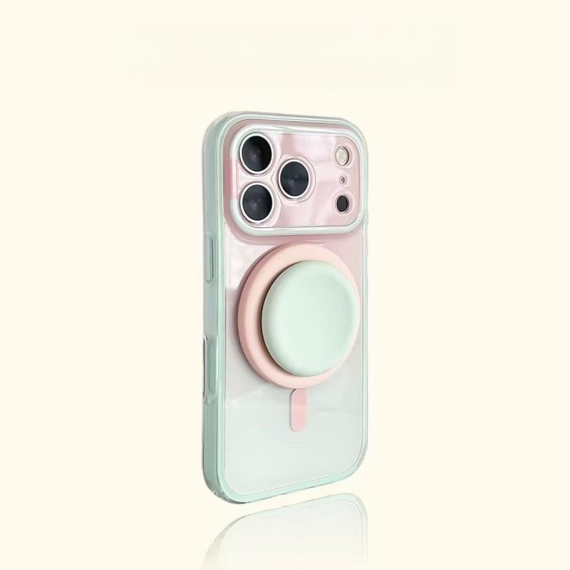 🏆35K+ SOLD 🔥2026 SALE -  Magnetic 2-in-1 double-layer gradient full-cover AI button case With magnetic suction liquid silicone gel support structure