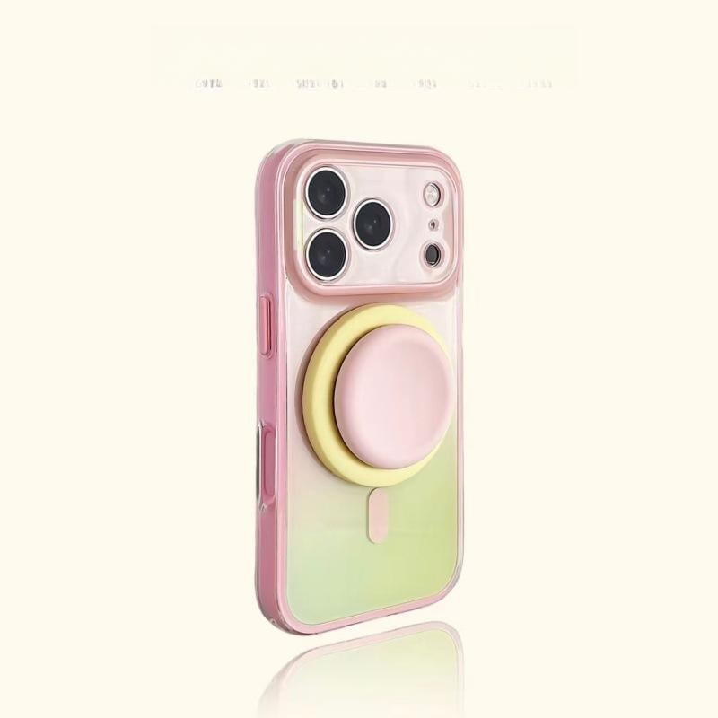 🏆35K+ SOLD 🔥2026 SALE -  Magnetic 2-in-1 double-layer gradient full-cover AI button case With magnetic suction liquid silicone gel support structure